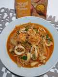 ผัดผงกะหรี่กุ้ง ปลาหมึก