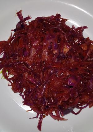 A picture of Stewed Purple Cabbage.