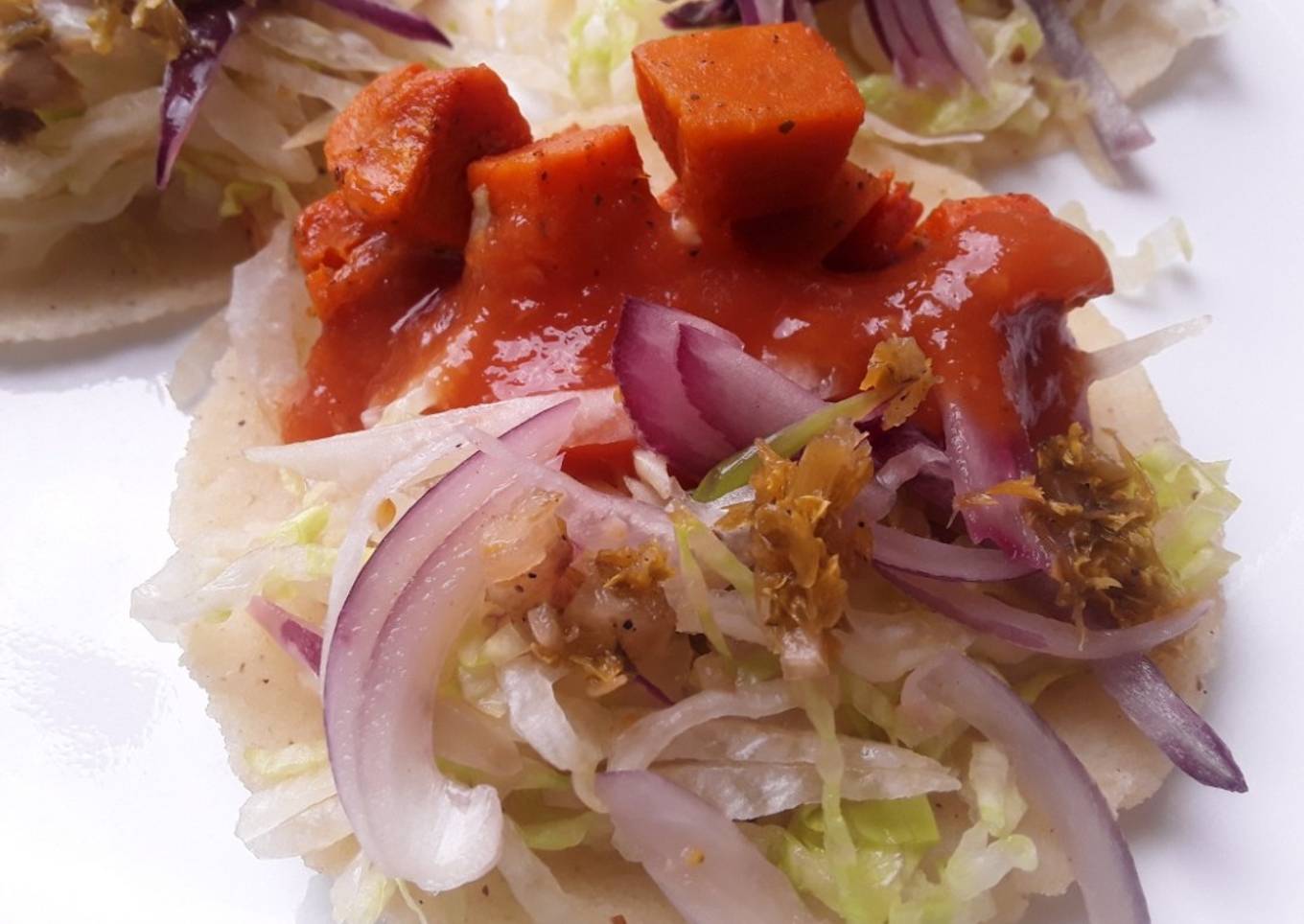 Tacos🌮 veganos de calabaza🎃.