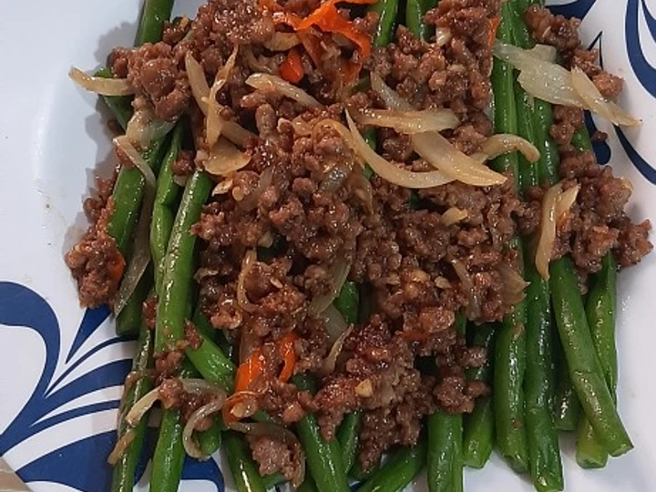 Cara Simple Membuat Resep  Oseng buncis daging cincang yang Sempurna, Enak