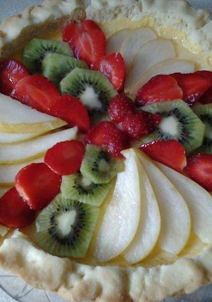 صورة لوصفة كاسترد باي باالفواكه