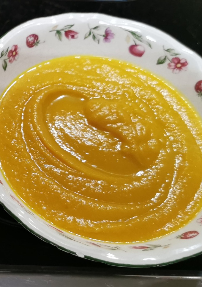 Una foto de Crema de calabaza en Thermomix