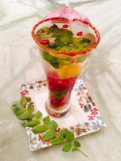 A picture of Pomegranate Mint Mojito (summer sips).