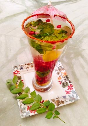 A picture of Pomegranate Mint Mojito (summer sips).