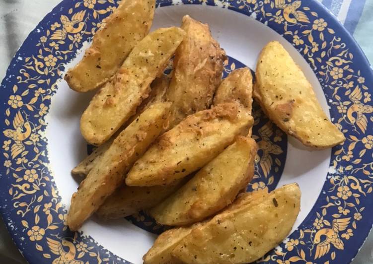 Step by step membuat Potato Wedges Foody Bloggers