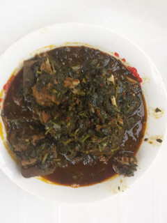 A picture of Afang soup.