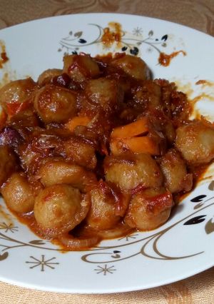 Foto resep Bakso sosis pedas manis