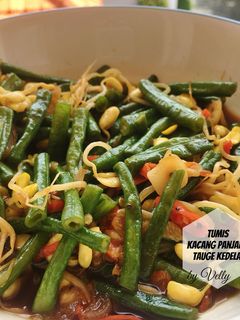 Foto resep Tumis Kacang Panjang Tauge Kedelai