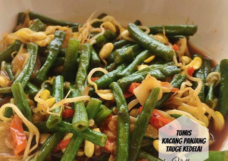 Tumis Kacang Panjang Tauge Kedelai