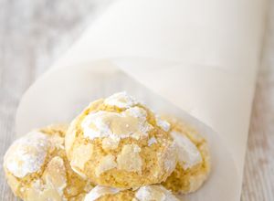 Foto principal de Galletas de limón craqueladas con jengibre