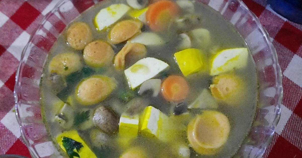 Resep Sop Tahu Jamur Oleh Sarah Azahrah Cookpad