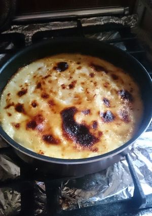 صورة لوصفة المكرونه بلبن الدمياطيه