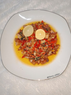 Foto resep Cumi asin sambal matah