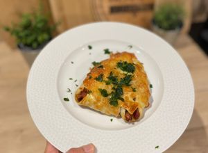 Une photo de Triangles fourrés au Lardons et à la Mimolette