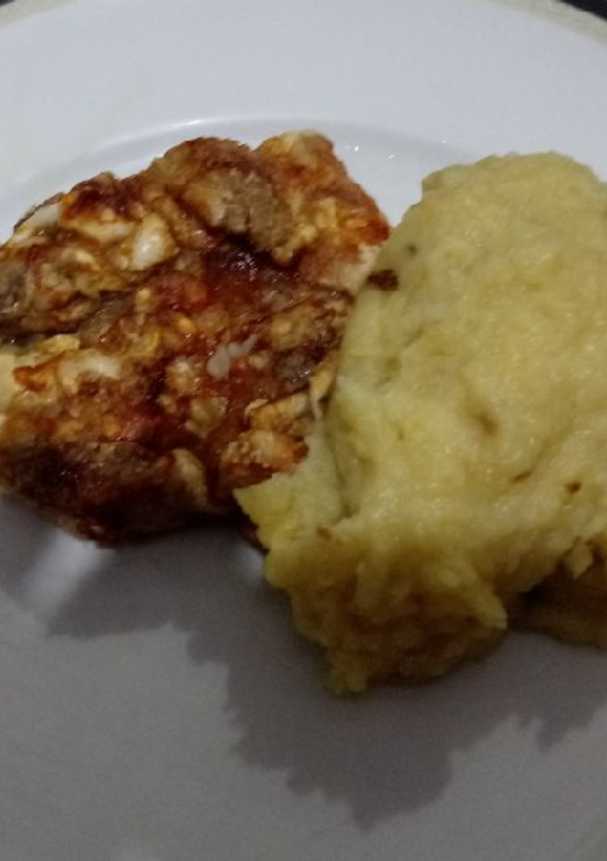 Foto de Purê de Batata Doce com Bacon e Alho Frito (r. Própria)
