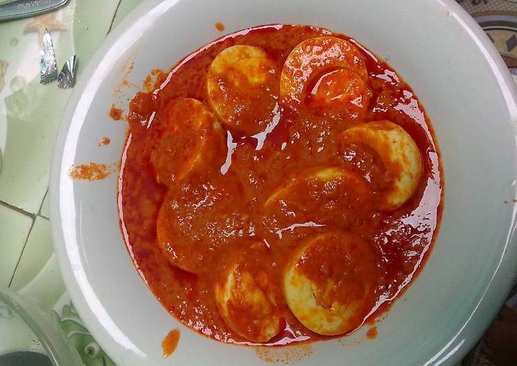 Bagaimana Menyiapkan Telur bulet balado part2 yang Menggugah Selera