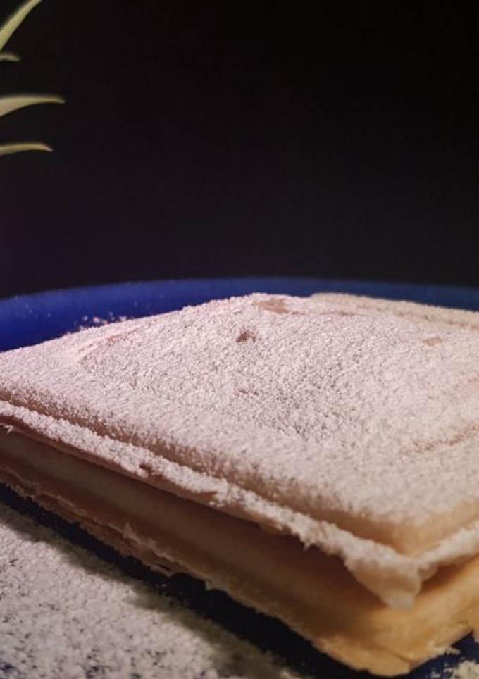 Una foto de Pastel de manzana y hojaldre