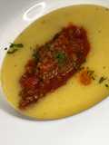 Angu com carne moída