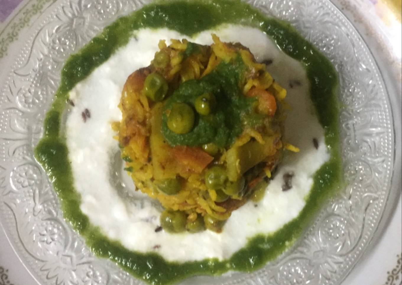 Instant veg cooker biryani