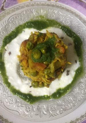 A picture of Instant veg cooker biryani.