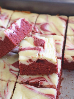 Foto resep Red Velvet Marble Cheesecake