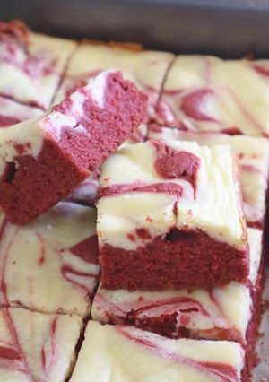 Foto resep Red Velvet Marble Cheesecake