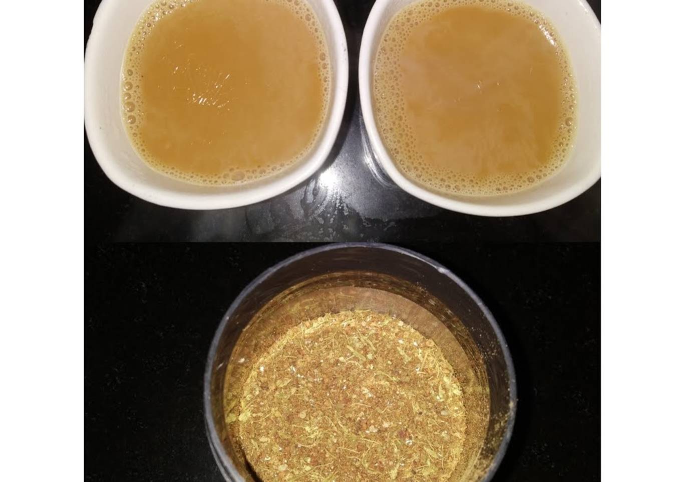 Masala tea (Tea using homemade tea masala)