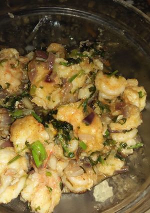 A picture of Garlic butter prawns #4weekschallenge.