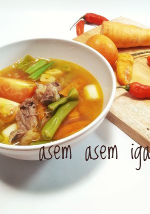 Foto resep Asem-asem iga ala mama
