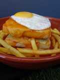 Francesinha de bacalhau com queijo da ilha Graciosa