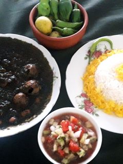 عکسی از دستور قرمه سبزی جان😋