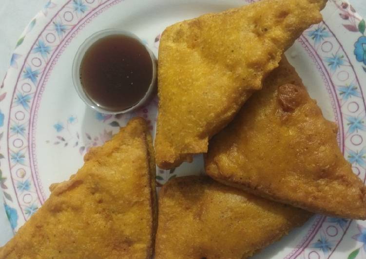 Steps to Cook Speedy Bread pakoda