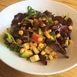 Ensalada de aguacate y manzana con vinagreta de mostaza