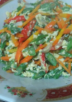 Foto resep Orak arik buncis,wortel dan telor🍲