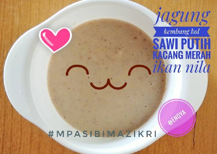 Resep Bunga kol + ikan nila MPASI 6 bulan 4 bintang Anti Gagal