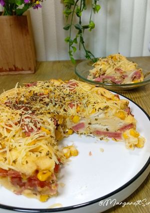 Foto resep Carbonara Cheese Bread Pie