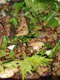 Quinoa con champignons y vegetales
