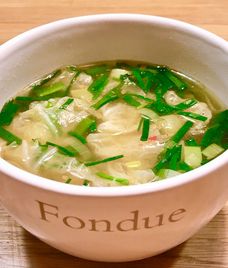 canh cải thảo chay