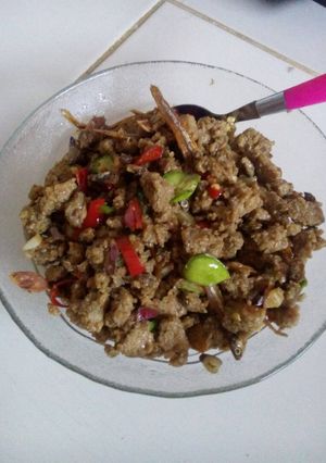 Foto resep Oseng oseng oncom pete
