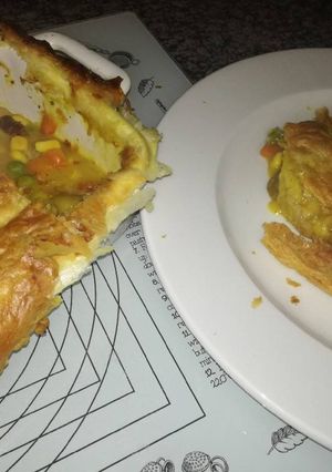 A picture of Vegan pot pie.