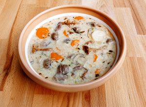 Tárkonyos szarvasragu leves recept fotója