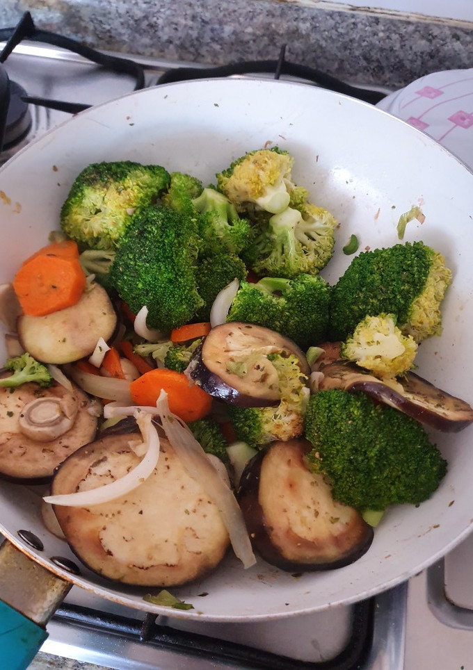 Una foto de Vegetales salteados