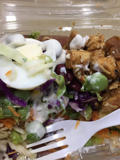 A picture of Salad with chicken.