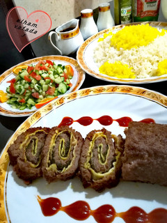 عکسی از دستور رولت گوشت الهام پز