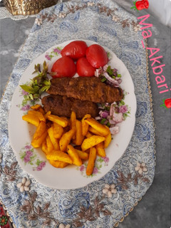 عکسی از دستور کباب کوبیده فوری