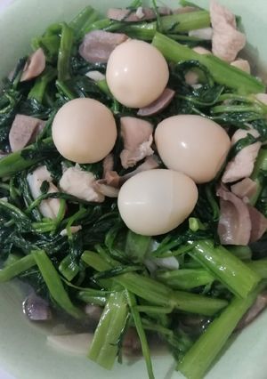 Foto resep Tumis Kangkung Telur Puyuh