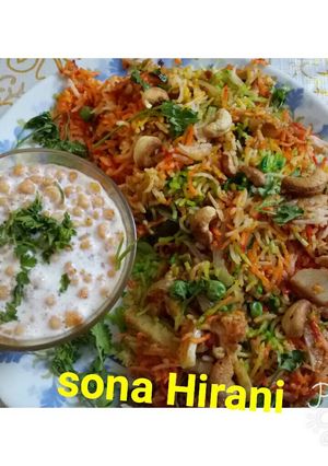 A picture of Tiranga pulav.