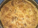 Budín de galletitas.
