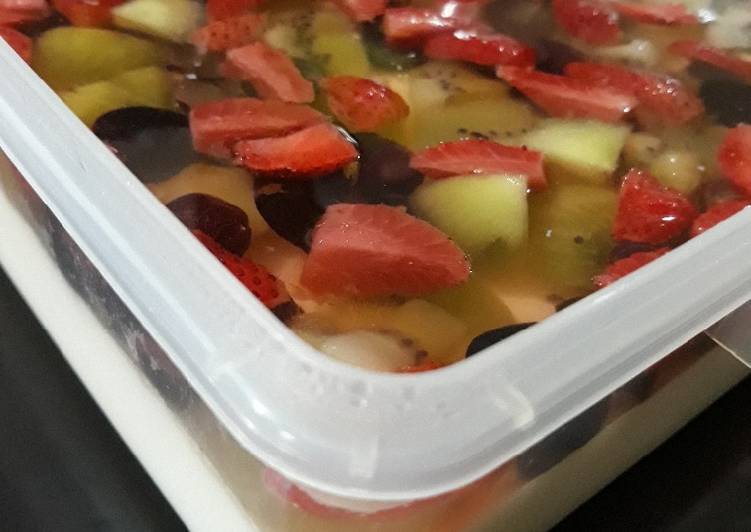 Resep masakan Puding sutra buah | Langkah Membuat Puding sutra buah Yang Lezat