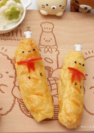 [氣炸烤箱]酥皮起司素熱狗 的食譜成品照片